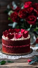 heart shaped cake