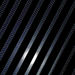 Harvesting the sun in strips