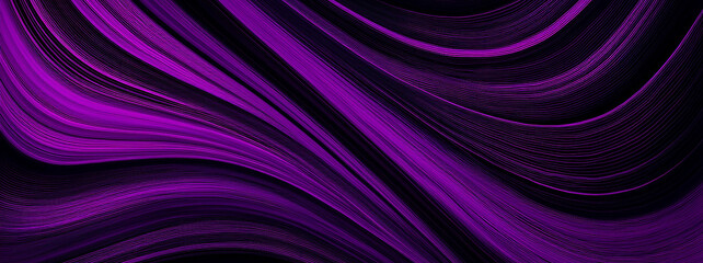 Banner. Abstract horizontal and vertical background with purple and black waves. Trendy illustration for your design.