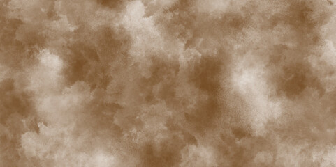 Worn brown marble or cracked concrete background, Watercolor brown sky, spot, abstraction. Wild grass, bushes,Abstract brown watercolor illustration banner, wallpaper