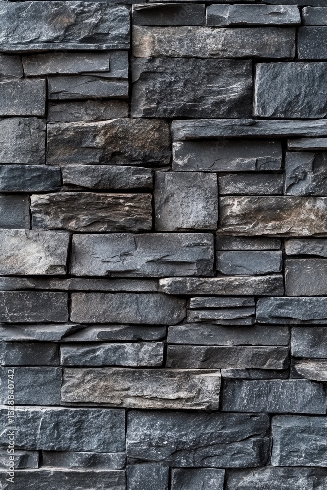 Poster a close-up shot of a stone wall with a fire hydrant in the center, ideal for use as a background or 