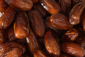 Tunisian Dates Fruit with Rich Golden-Brown Color..
