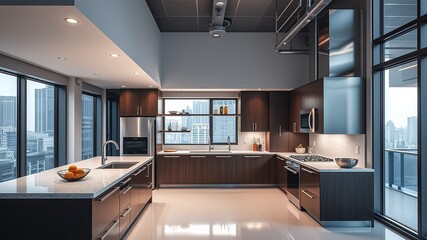 Modern Urban Kitchen Design - Sleek & Stylish