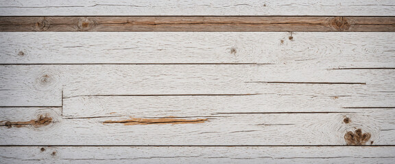 weathered white wooden surface with visible grain and knots for a rustic vintage natural backdrop design