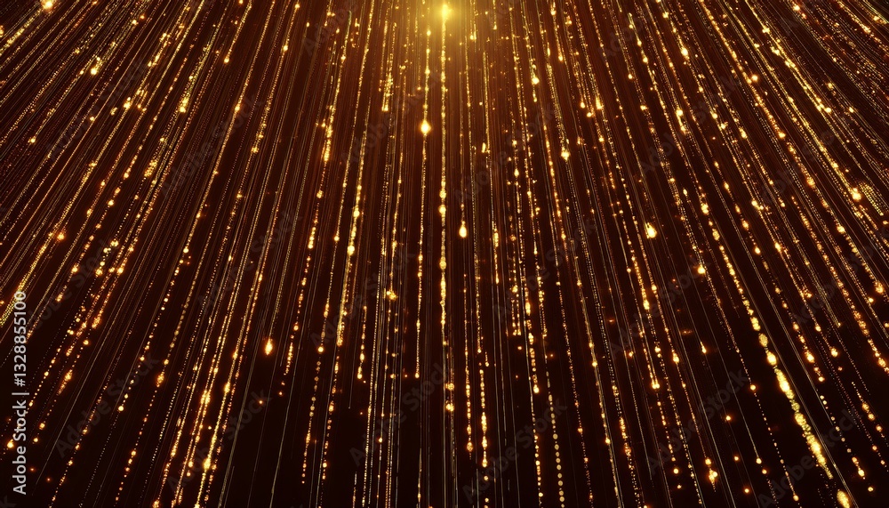 Aufkleber abstract animation of binary code cascading down like digital rain