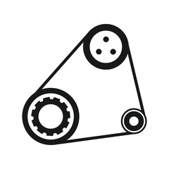The image contains a collection of black and white car service and maintenance icons. These icons represent various automotive-related concepts.