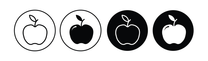 Apple icon vector. Apple vector icon. apple symbols for your web design. Apple line icon nutrition vector flat fruit. Apple stroke outline icon illustration logo
