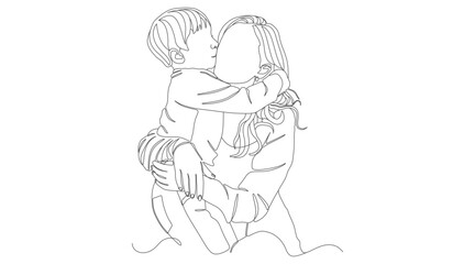 Loving Embrace Between Mother and Child – Heartwarming Family Moment