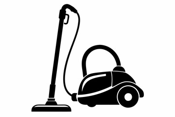vacuum cleaner line art silhouette vector illustration