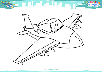 Lets color it Fighter Jet 5