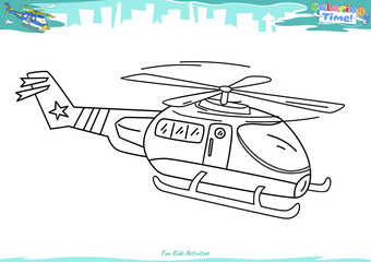 Lets color it Helicopter 13