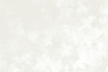 Warm neutral elegant foliage bokeh wallpaper, soft beige leaf abstract background texture