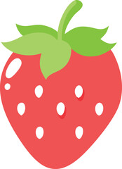 Minimalist strawberry icon with a clean, modern design