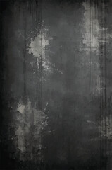Abstract Grunge Black Background with Rough Texture – Perfect for Digital Art, Banners, and Advertising
