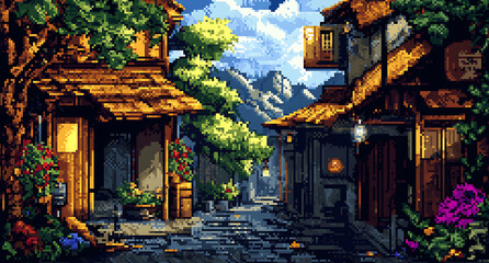 old street in the old town