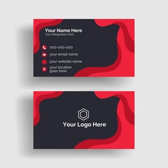 Colorful minimal Modern business card design. Business card for business and personal use.

