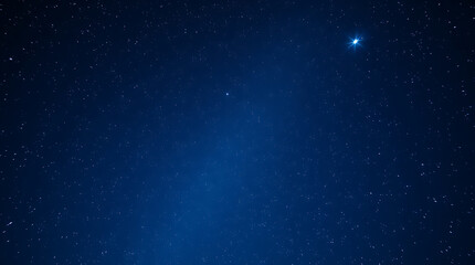 Obraz premium blue night sky milky way and star on dark background with noise and grain, Created with generative AI.