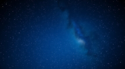 Fototapeta premium blue night sky milky way and star on dark background with noise and grain, Created with generative AI.