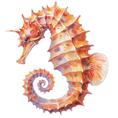 Fototapeta premium Seahorse swimming gracefully in coral reef underwater scene marine life vibrant colors