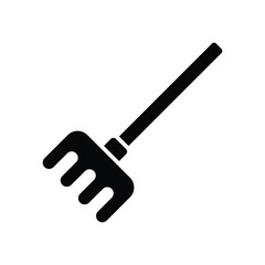 rake icon vector design template simple and clean