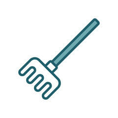 rake icon vector design template simple and clean