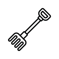 rake icon vector design template simple and clean