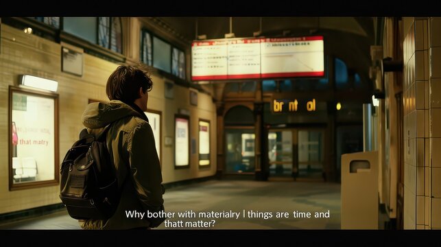 "Why bother with material gains when time and memory are the only things that matte