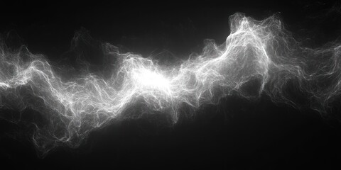 Seamless Cat Hair Lint Pattern on Black Fabric Background Close-up of Animal Fur on Textile