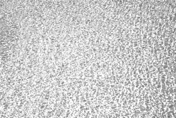 Real water ripples texture, summer swimming pool water pattern overlay, isolated on white or transparent background png cut out