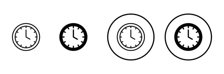 Clock icon vector. Time sign and symbol. watch icon