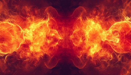 A fiery red and orange gradient. Featuring bright red transitioning into orange