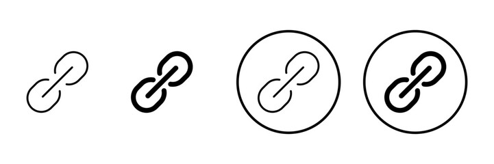 Link icon vector. Hyperlink chain sign and symbol