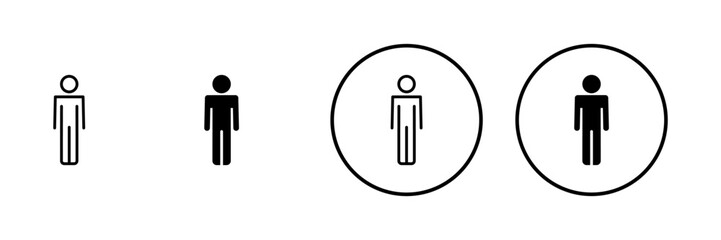 Man icon vector. male sign and symbol. human symbol