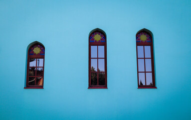 portrait of a classic glass window