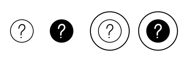 Question icon vector. question mark sign and symbol