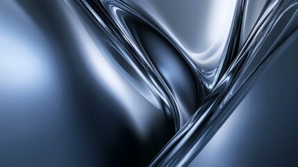 A futuristic metallic gradient background. Featuring shiny silvers, dark grays, and soft blues