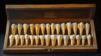 Demonstration Collection of Human Teeth and Dental Ceramics for Training Dental Technicians