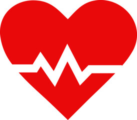 Heart rate fill color icon