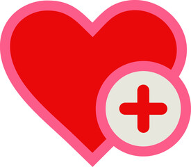 Obraz premium Add to wishlist heart icon