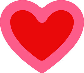 Heart fill and outline icon