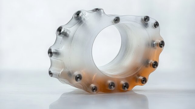 Translucent Dental Implant Template with Metallic Inserts for Dental Surgery Installation