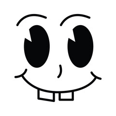 retro expression element transparent background