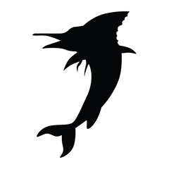 fish silhouette icon transparent background