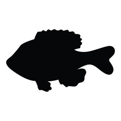 fish silhouette icon transparent background