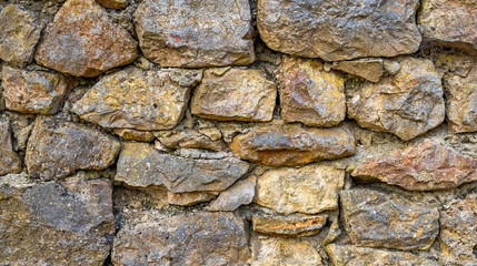 Natural Stone Wall Textured Background Design