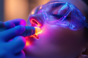 Tattoo Removal Procedure Close-Up in Medical Clinic