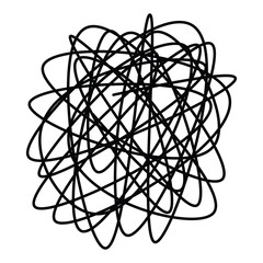 scribble line element transparent background