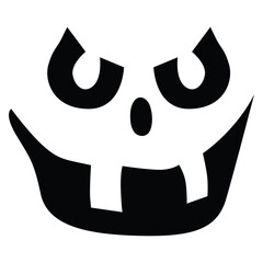 Halloween expressions icon transparent background