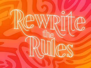 Rewrite the rules with every move you make. Typography and Colorful Background Motivational Quote T-shirt Design Illustration