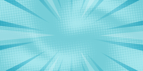Halftone Pop Art Style Star Explosion Pattern Cartoon Background, Vintage Tone Light Effect Vector illustration wow banner with gradient design